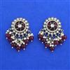 Indo Western Moti Earring with Mehndi Plating