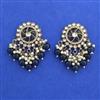 Indo Western Moti Earring with Mehndi Plating