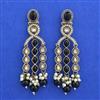 Indo Western Moti Earring with Mehndi Plating