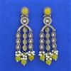 Indo Western Moti Earring with Mehndi Plating