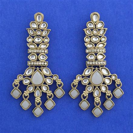 Indo Western Classic Earring with Mehndi Plating