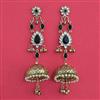 Indo Western Jhumki with Mehndi Plating