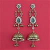 Indo Western Jhumki with Mehndi Plating