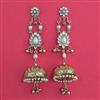 Indo Western Jhumki with Mehndi Plating