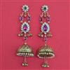 Indo Western Jhumki with Mehndi Plating