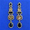 Indo Western Long Earring With Mehndi Plating
