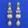 Indo Western Long Earring With Mehndi Plating