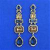 Indo Western Long Earring With Mehndi Plating
