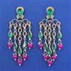 Indo Western Classic Earring with Mehndi Plating