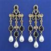 Indo Western Long Earring with Mehndi Plating