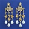 Indo Western Long Earring with Mehndi Plating