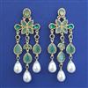 Indo Western Long Earring with Mehndi Plating