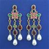 Indo Western Long Earring with Mehndi Plating