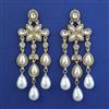 Indo Western Long Earring with Mehndi Plating