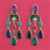Indo Western Classic Earring with Mehndi Plating