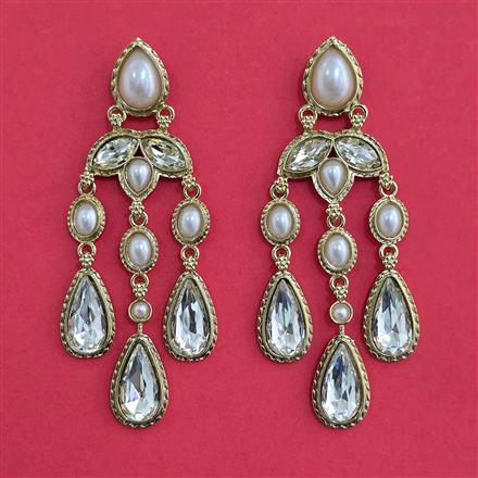 Indo Western Classic Earring with Mehndi Plating