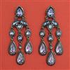 Indo Western Classic Earring with Black Plating