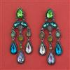 Indo Western Classic Earring with Black Plating