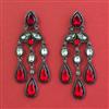 Indo Western Classic Earring with Black Plating