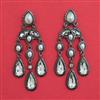 Indo Western Classic Earring with Black Plating