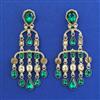 Indo Western Classic Earring With Mehndi Plating