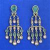 Indo Western Classic Earring With Mehndi Plating