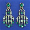 Indo Western Classic Earring With Mehndi Plating
