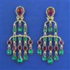 Indo Western Classic Earring With Mehndi Plating