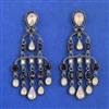 Indo Western Classic Earring with Black Plating