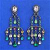 Indo Western Classic Earring with Black Plating