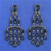 Indo Western Classic Earring with Black Plating