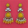Indo Western Moti Earring with Mehndi Plating