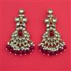 Indo Western Moti Earring with Mehndi Plating