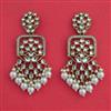 Indo Western Moti Earring with Mehndi Plating