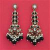 Indo Western Moti Earring with Mehndi Plating