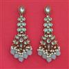 Indo Western Moti Earring with Mehndi Plating