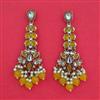 Indo Western Moti Earring with Mehndi Plating