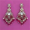 Indo Western Moti Earring with Mehndi Plating