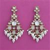 Indo Western Moti Earring with Mehndi Plating