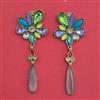Indo Western Classic Earring With Mehndi Plating