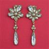 Indo Western Classic Earring With Mehndi Plating