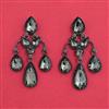Indo Western Classic Earring with Black Plating