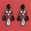 Indo Western Classic Earring with Black Plating