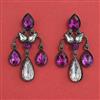 Indo Western Classic Earring with Black Plating