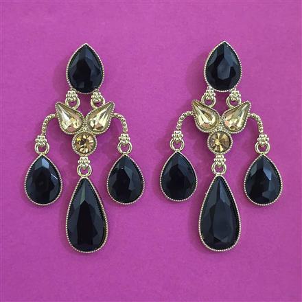 Indo Western Classic Earring with Mehndi Plating