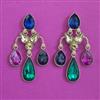 Indo Western Classic Earring with Mehndi Plating
