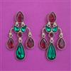 Indo Western Classic Earring with Mehndi Plating