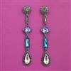 Indo Western Classic Earring with Black Plating