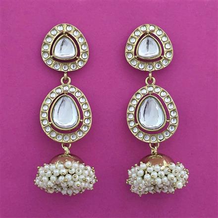 Indo Western Jhumki with Mehndi Plating