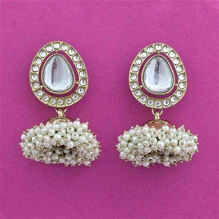 Indo Western Jhumki with Mehndi Plating